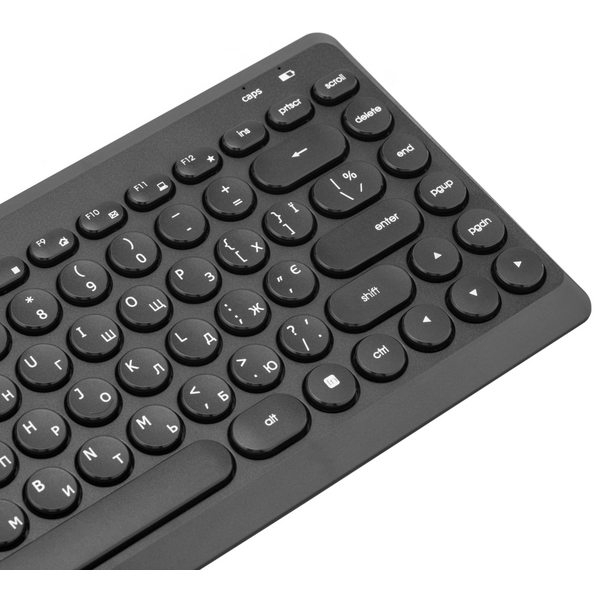 Комплект клавіатура та миша Genius LuxeMate Q-8000, WL, EN/UKR, чорний