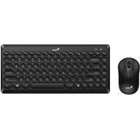 Комплект клавіатура та миша Genius LuxeMate Q-8000, WL, EN/UKR, чорний