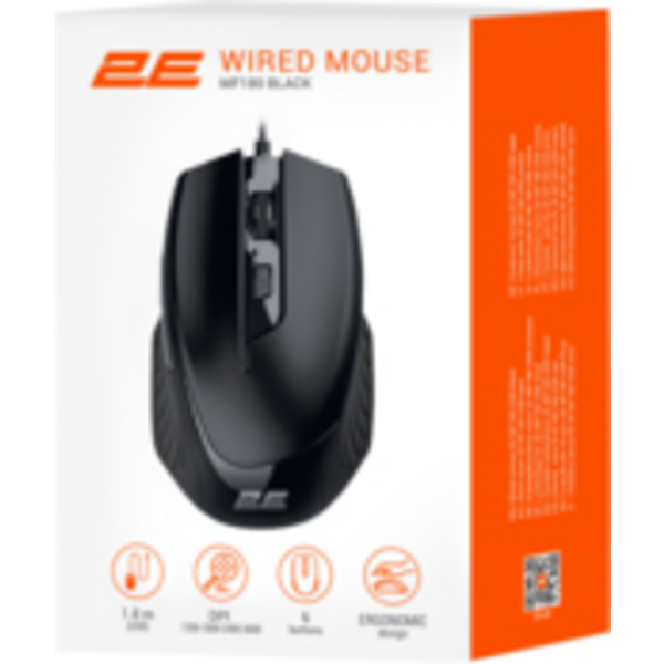 Мышь 2E MF180 USB Black (2E-MF180UB)