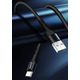 Кабель ColorWay USB - USB Type-C (M/M), nylon, 2.4 А, 1 м, Black (CW-CBUC045-BK)