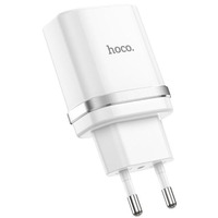 Мережевий зарядний пристрій Hoco C12Q, QC 3.0, PD 18W, Cable Type-C, White