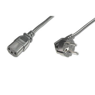 Кабель питания DIGITUS (Schuko90/M - C13/F) 5.0м, черный