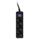 Фильтр питания 2E (2E-U03ESM3BK) 3 розетки, 3 м, Black