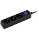 Фильтр питания 2E (2E-U03ESM3BK) 3 розетки, 3 м, Black