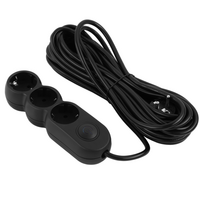 Фильтр питания 2E (2E-U03VES10MBK) 3 розетки, 10 м, Black