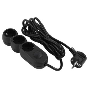 Фільтр живлення 2E (2E-U03VES3MBK) 3 розетки, 3 м, Black
