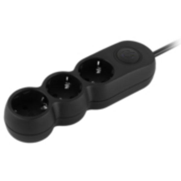 Фільтр живлення 2E (2E-U03VES5MBK) 3 розетки, 5 м, Black