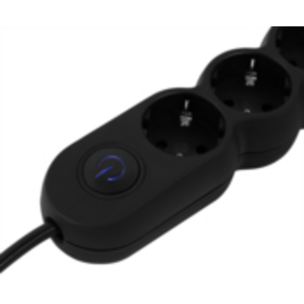 Фильтр питания 2E (2E-U04VESM3BK) 4 розетки, 3 м, Black