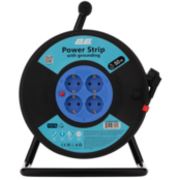 Фильтр питания 2E (2E-CR4315IP20M50) 4 розеток, 50 м, Black