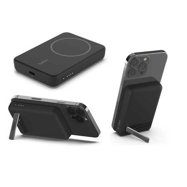Внешний аккумулятор (Power Bank) Belkin 5000мА·ч, MagSafe Wireless, черный