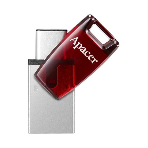 USB-Флешка APACER AH180 32GB Type-C Dual USB 3.1 Червоний