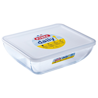 Форма с/к PYREX DAILY форма з криш.скл. прям. 25х20см (2.25л) (343P000/3646)