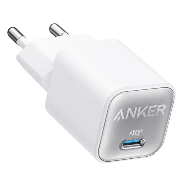 Сетевое зарядное устройство Anker PowerPort 511 Nano III White, 30 W USB Type-C (A2147G21)