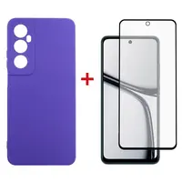 Чохол-накладка Dengos для Realme C65 Violet (DG-KM-95) + захисне скло