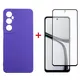 Чохол-накладка Dengos для Realme C65 Violet (DG-KM-95) + захисне скло