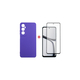 Чехол-накладка Dengos для Realme C65 Violet (DG-KM-95) + защитное стекло