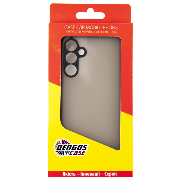 Чохол Dengos Matte для Samsung Galaxy A25 5G Black DG-TPU-MATT-139