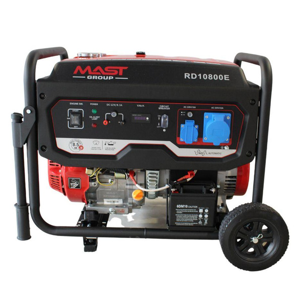 Бензиновый генератор MAST GROUP RD10800E + газовая плитка Orcamp CK-505 + картридж газовый Pegas 400 мл (8 шт.)