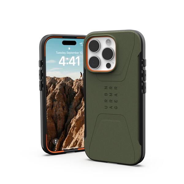 Чохол UAG для Apple iPhone 16 Pro Civilian Magsafe, Olive Drab (114444117272)