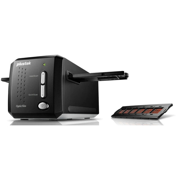 Сканер Plustek OpticFilm 8200i Ai (7200dpi,48bit,LED,Ai Studio 8,плівковий слайд-сканер,чорний)