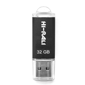 USB-Флешка USB 32GB Hi-Rali Rocket Series Black (HI-32GBVCBK)