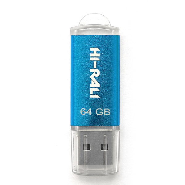 USB-Флешка USB 64GB Hi-Rali Rocket Series Blue (HI-64GBVCBL)