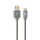 Кабель Cablexpert USB - USB Type-C V 2.0 (M/M), премиум, 2 м, серый (CC-USB2S-AMCM-2M-BG)