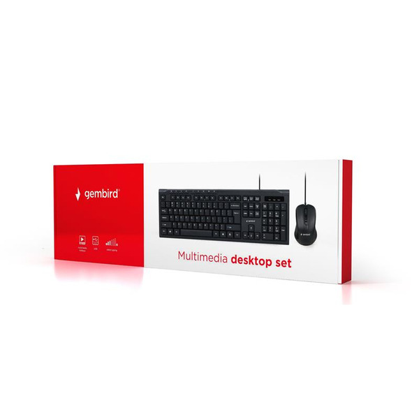 Комплект (клавиатура, мышь) Gembird KBS-UM-03-UA Black