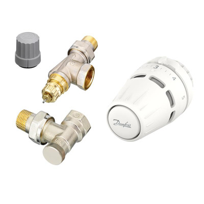 Комплект термостатический Danfoss Regus RA-FN + RLV-S, 1/2", угловой