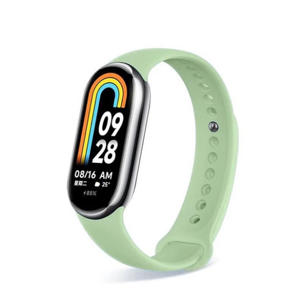 Силиконовый ремешок BeCover для Xiaomi Mi Smart Band 8 Light Green (709404)