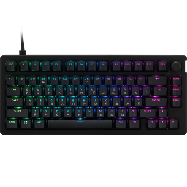Клавиатура HyperX Alloy Rise 75 PBT Mechanical HyperX Red Black (7G7A4AA)