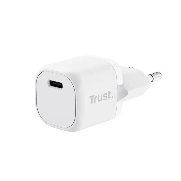 Мережевий зарядний пристрій Trust Maxo 20W USB-C PD White (25205_TRUST)