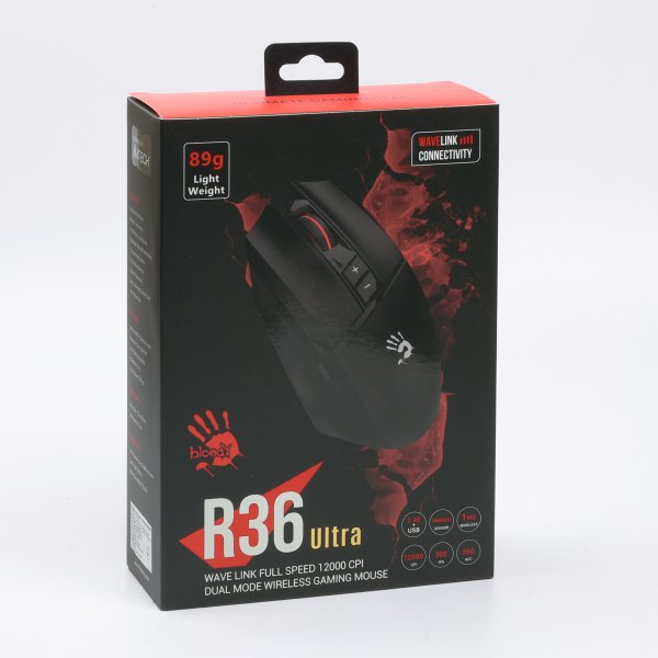 Мышь беспроводная A4Tech Bloody R36 Ultra Stone Black