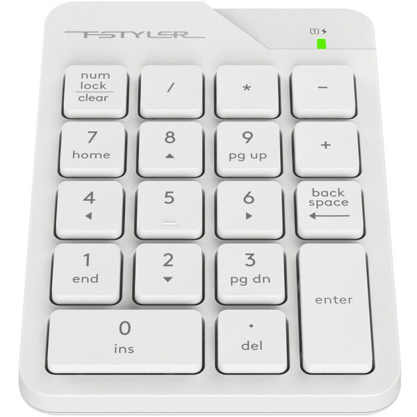 Клавіатура цифрова A4Tech Fstyler FGK21C White