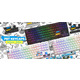 Набор кейкапов Hator PBT Keycaps Authentic Edition Fighting Cats (HTS-705)