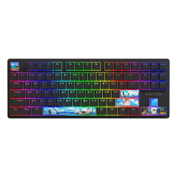 Набор кейкапов Hator PBT Keycaps Authentic Edition Fighting Cats (HTS-705)