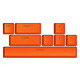 Набор кейкапов Hator PBT Keycaps Autograph Edition Orange (HTS-712)