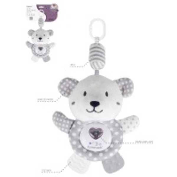 Игрушка музыкальная Funmuch Подвеска Медвежонок со световыми эффектами