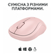 Миша бездротова Logitech M240 Silent Rose (910-007121)