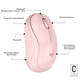 Миша бездротова Logitech M240 Silent Rose (910-007121)