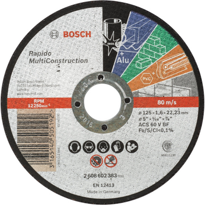 Диск відрізний по металу Bosch 2608602383, 125x1.6 мм (2.608.602.383)