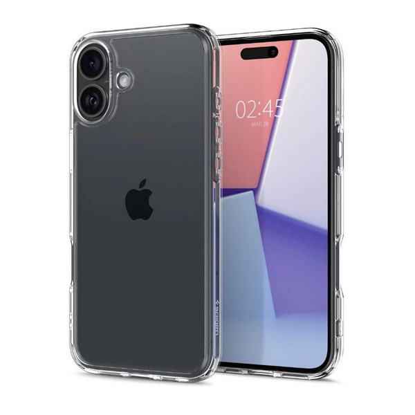 Чохол Spigen для iPhone 16, Ultra Hybrid, Crystal Clear ACS08197