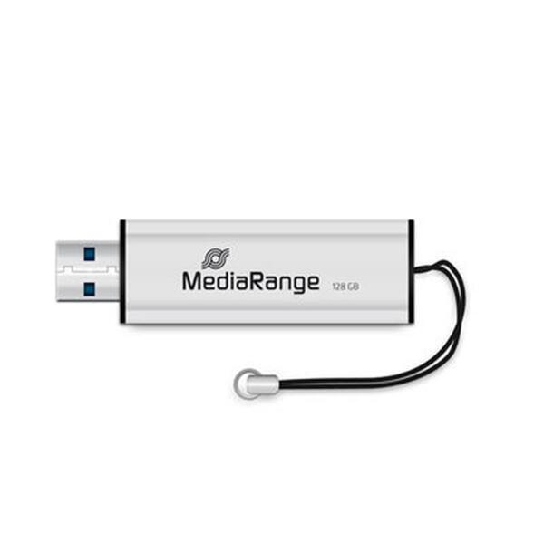 USB-Флешка USB 3.0 128GB MediaRange Black/Silver (MR918)