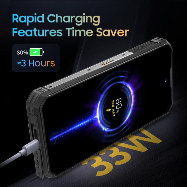 Смартфон Oukitel WP19pro 6.78” FHD+ /8GB/256GB/ Helio G99 / 22000mAh / 64+16Мп / IP69K/ NFC / Black