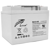 Аккумуляторная батарея AGM RITAR RA12-40 12V 40Ah