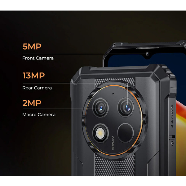 Смартфон Oukitel WP28E 6.5HD+ /4GB+64GB/ T606 /10600mAh /13+5Мп/ IP69K /NFC Black