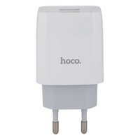 Мережевий зарядний пристрій Hoco C73A, 2xUSB-A, 2.4A, White