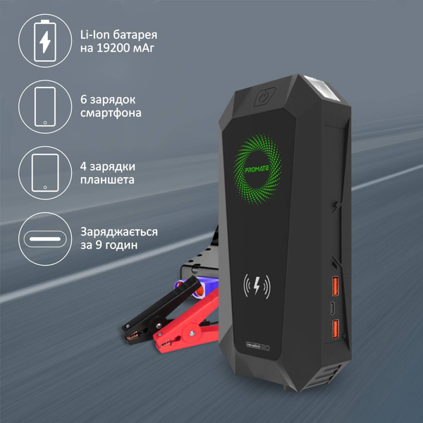 Зовнішній акумулятор (Power Bank) Promate HexaBolt-20 Black 19200mAh