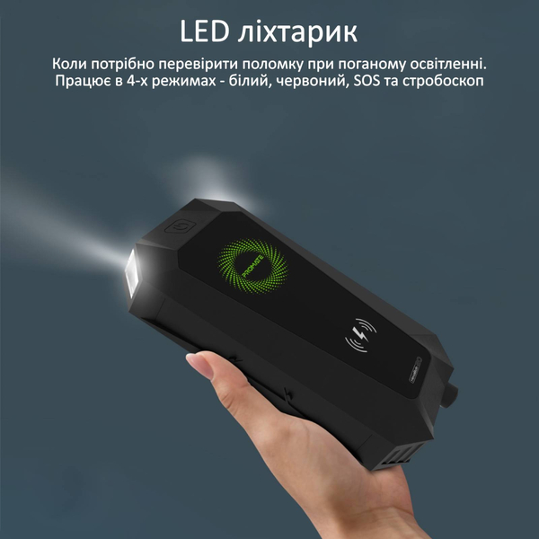 Зовнішній акумулятор (Power Bank) Promate HexaBolt-20 Black 19200mAh