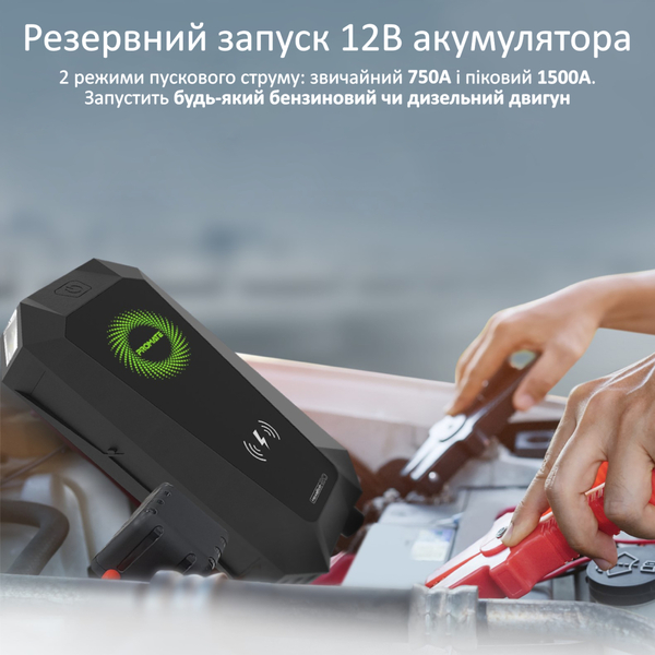 Зовнішній акумулятор (Power Bank) Promate HexaBolt-20 Black 19200mAh